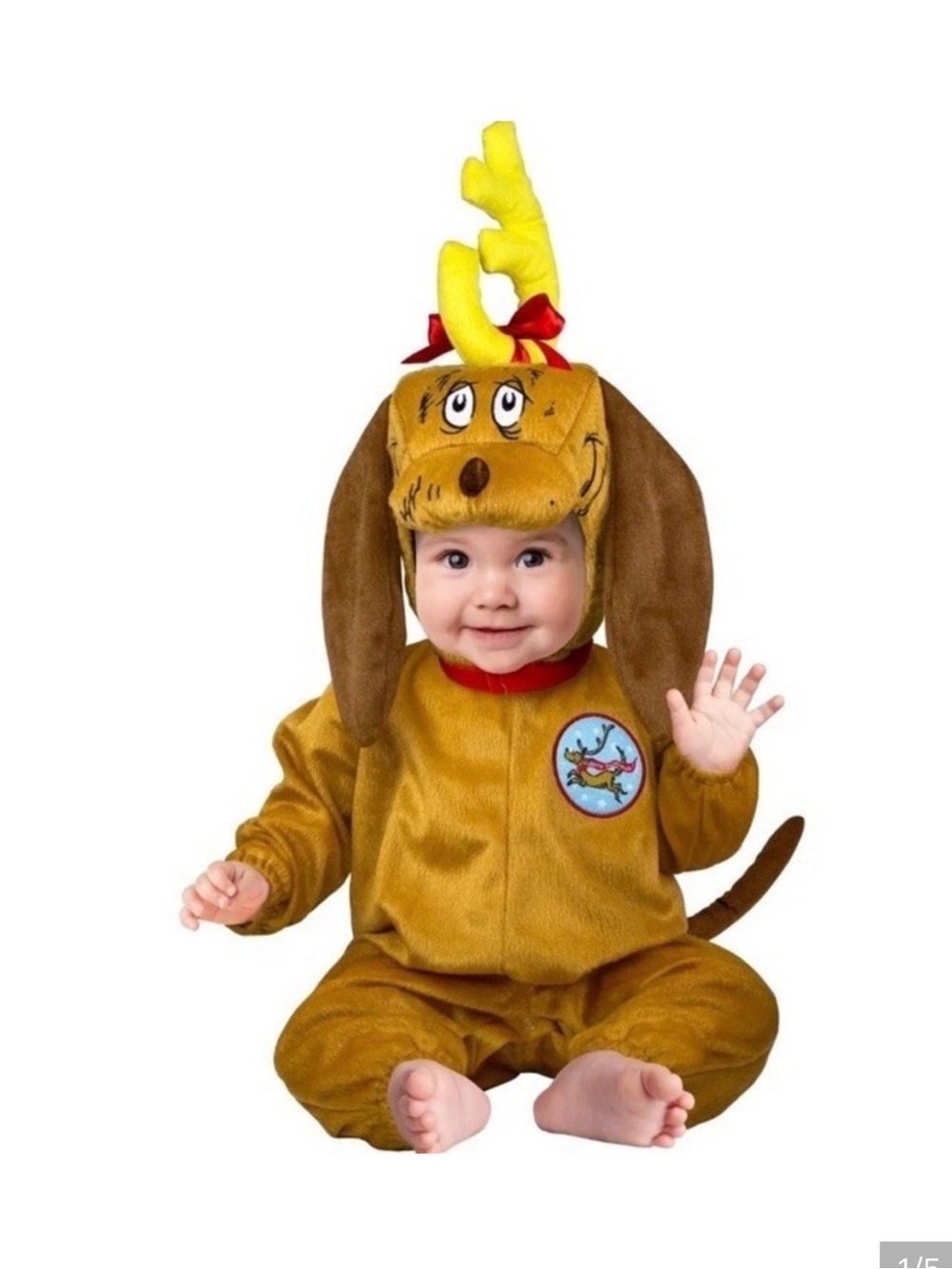 Dr. Seuss Max the Dog Infant Costume The Grinch